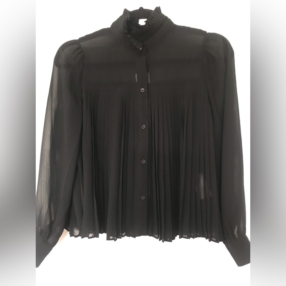 Banana Republic Black Romantic Blouse